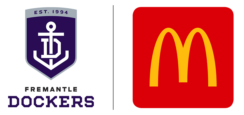 Fremantle Football Club and McDonalds Australia logo