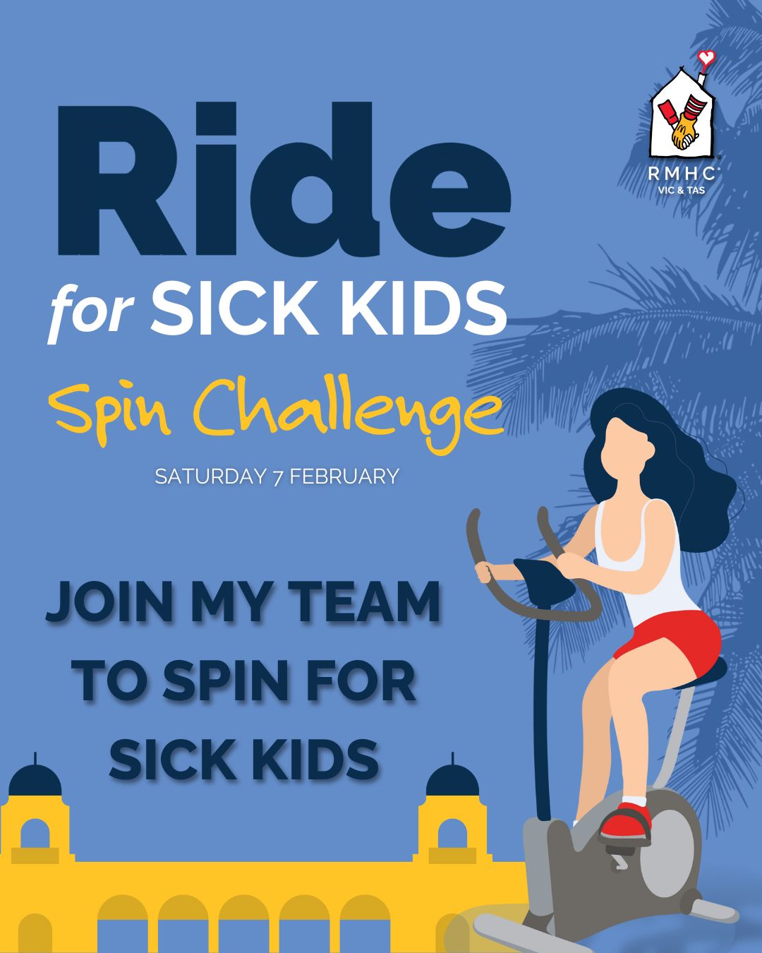 Join my spin for sick kids!