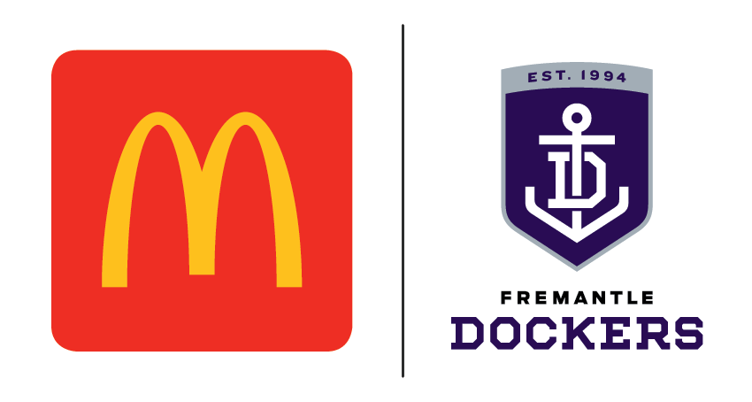 McDonalds Australia logo, Fremantle Dockers logo and Ronald McDonald House Charities Wester Australia logo